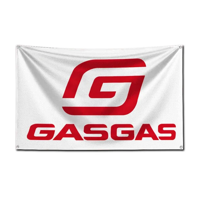 3x5ft G-Gasgas Motorcycles Car Flag Polyester Printed Banner For Garage Wall Art Outdoor Decoration Renovation With Brass Gromme