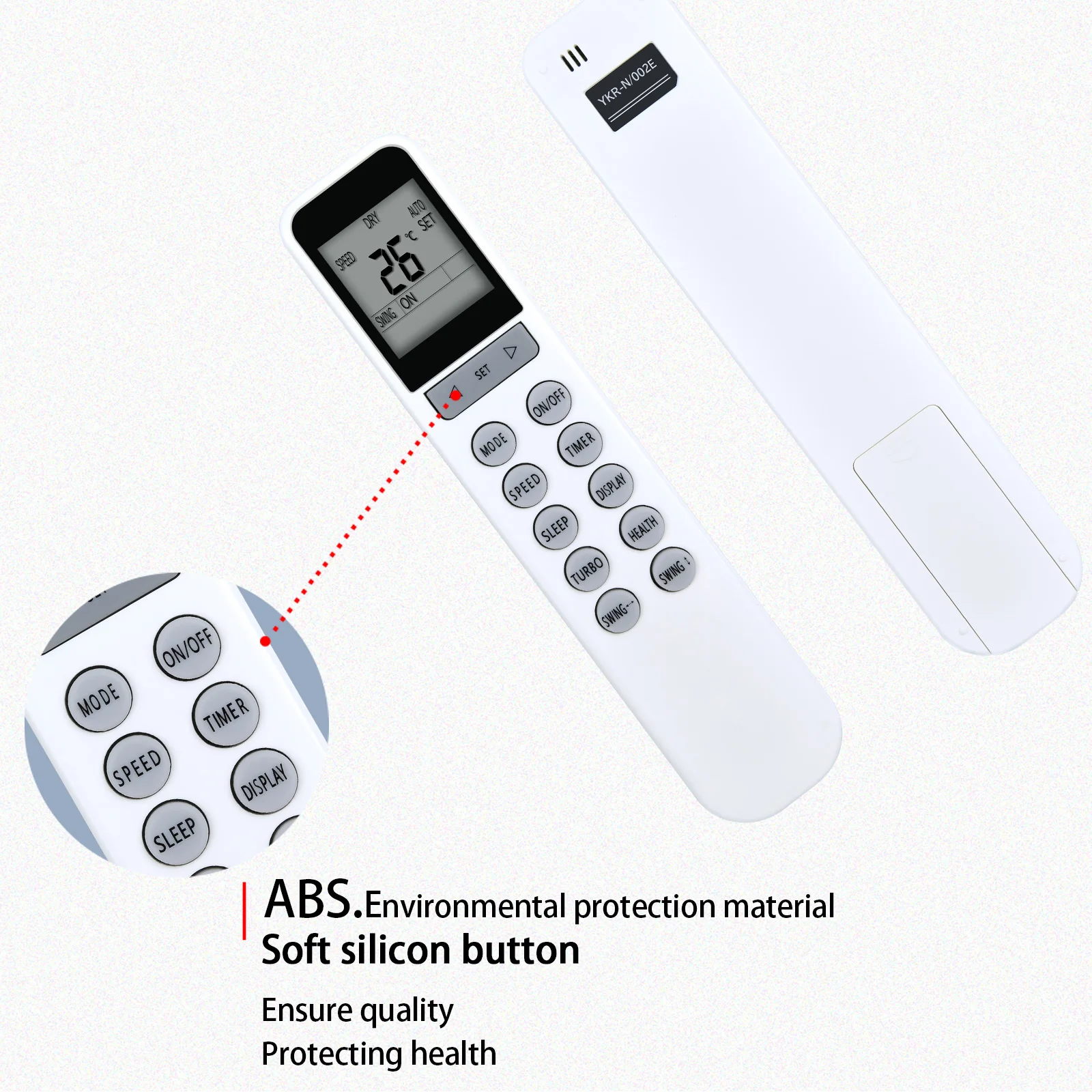 Telecomando YKR-N/001E YKR-N/002E YKR-N/301E per condizionatore d'aria AUX Kelvinator Fusion Airton ENERGOLUX