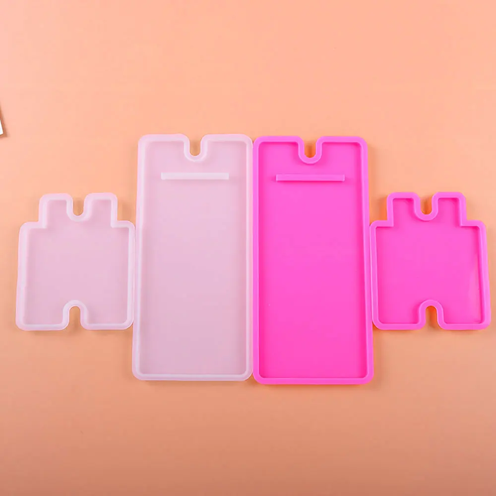 For fun Cellphone Bracket Holder Crystal Epoxy Resin Mold Handmade Mobile Phone Stand Silicone Mold DIY Crafts Making