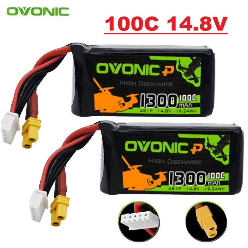 

Original 4S 14.8V 1300mAh 100C LiPo Battery For RC Helicopter Quadcopter FPV Racing Drone 14.8V Rechargeable BATTERY