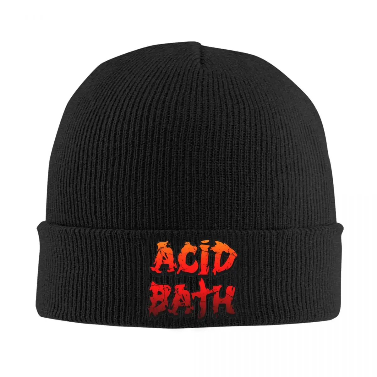 Acid Bath Band Logo Beanie Hats Trendy Caps Men Women Unisex Hippie Knitting Hat Autumn Winter Custom Head Wrap Beanie Hat