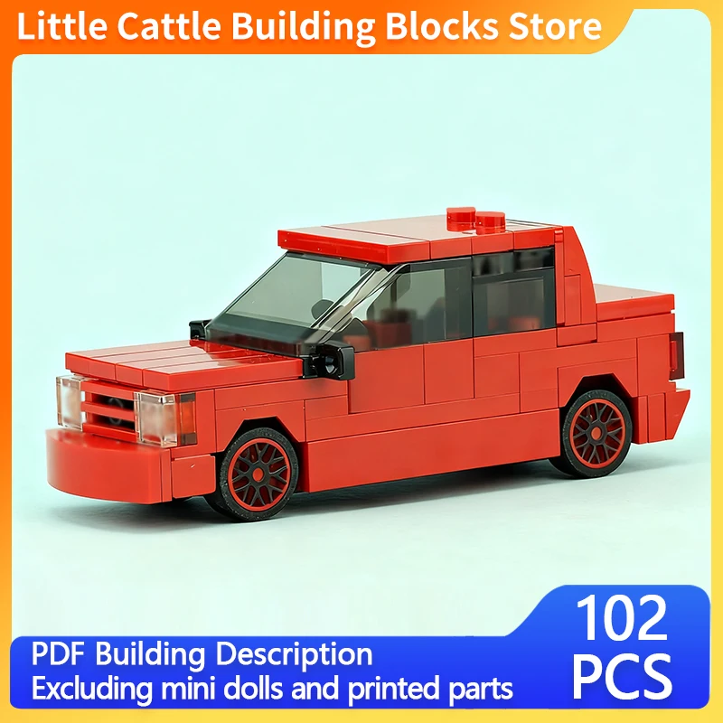 City Car Model MOC Building Bricks Spirit RT High Performance Car Modular Technology Children Holiday Gifts Assemble Toys Suit