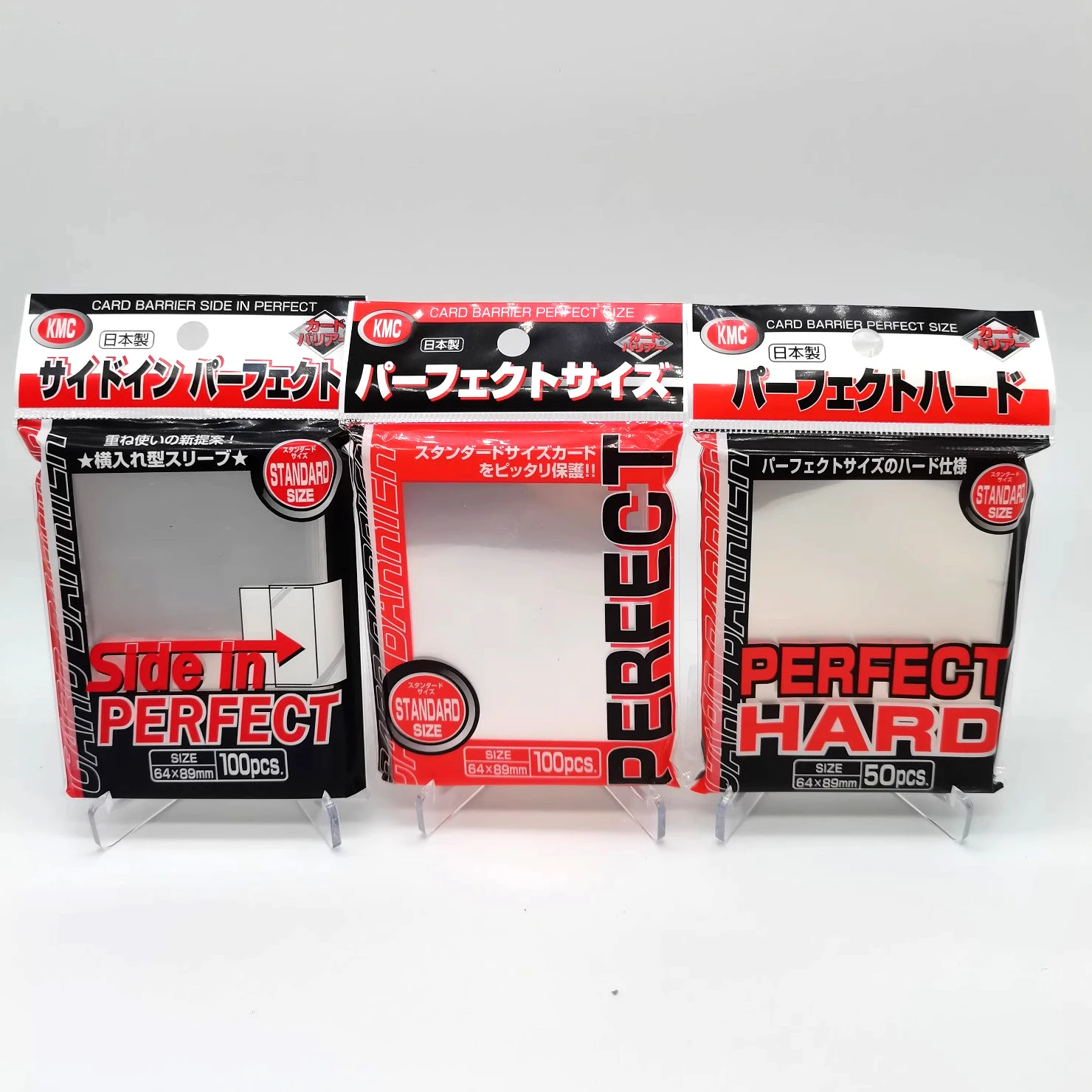 perfect barrier card sleeves 5 Set!!! /// KMC Sleeve Hard from Japan Keep in mind to have one opening to the upper side Perfect Barrier Mini Card Sleeves
