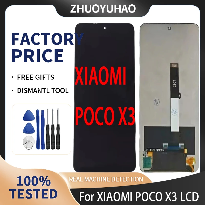 Wyświetlacz LCD 6,67\'\' do XIAOMI POCO X3 Wymiana LCD Ekran dotykowy do POCO X3 PRO NFC Ekran LCD Digitizer Zespół