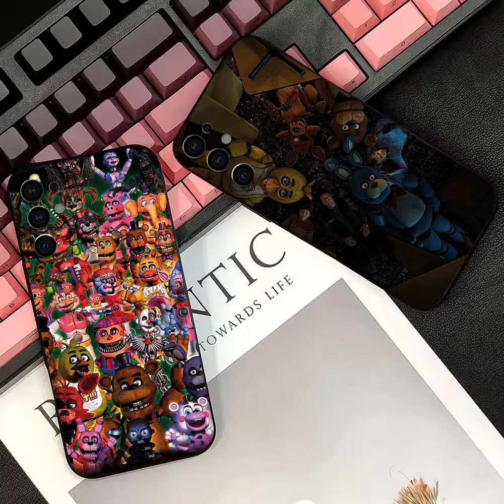 Amine Fnaf Five-nights-At-Freddys Anime Phone Case Transparent Silicone Soft For Samsung S25,S24,S21,S22,S23,S30,Ultra,S20,Plus