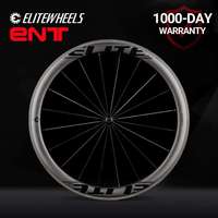 ELITEWHEELS 700c Road Bike Carbon Wheelset ENT UD Matte Bicycle Wheels Tubeless Ready UCI Quality Carbon Fiber Rims For Cycling