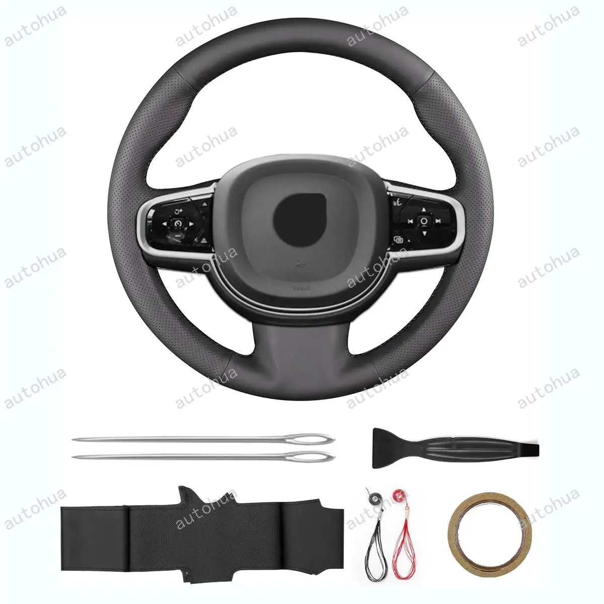 

Steering Wheel Cover for Volvo 2020 XC90 S90 V90 Cross Country/2019 V60/2018 XC60/2017 S90 V90 Estate V90 Cross Country