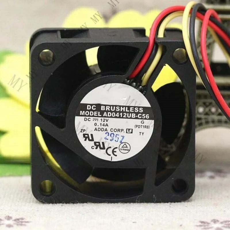 

TT For ADDA AD0412UB-C56 4020 4cm 12V 0.14A dual ball three wire cooling fan