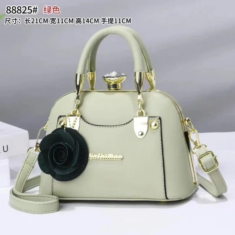 Exquisite Flower Pendant Women's Bag High-quality Women's Shoulder Crossbody Bag 2024 New Korean Version Trendy Women's Handbag