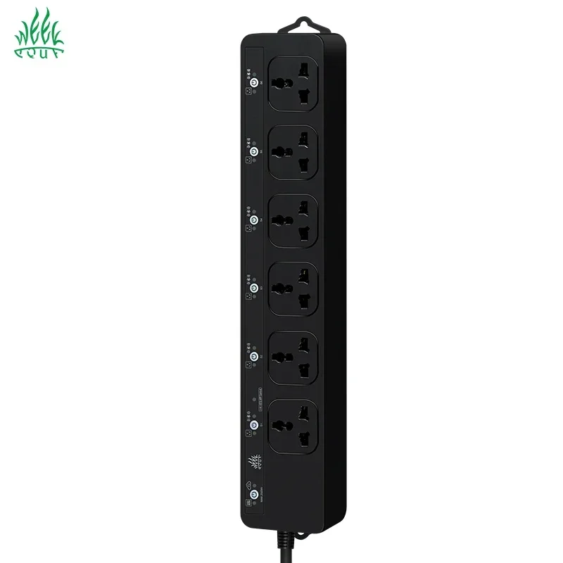 Week Aqua Bluetooth Smart Power Plug APP Controlled Aquarium Lighting Filter CO2 Timing, 6 Way Outlets with EU/UK/US/AU Sockets​