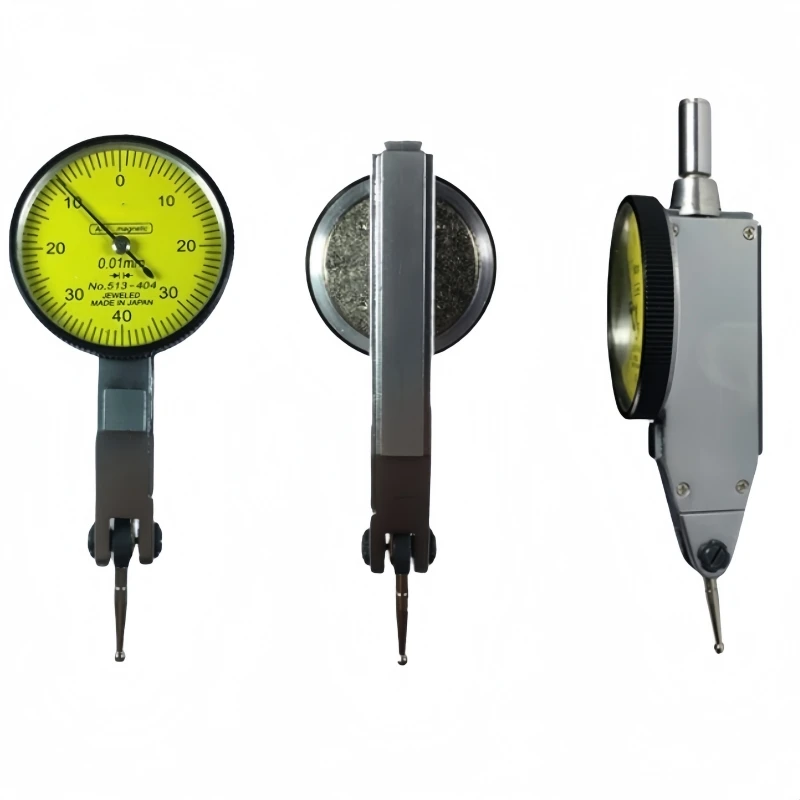CNC Lever Table Dial Indicator 0-0.8mm 0.01mm Gauge Scale Metric Dovetail Rails Indicator Measuring Tool 513-404