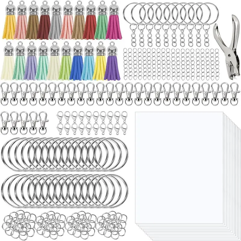 

【HOT ITEMS】Shrink Plastic Keychain Kit-A5, For Kids& Adults, Printable Heat Shrink Sheet, Keychain Making Kit, Shrink Plastic Ar