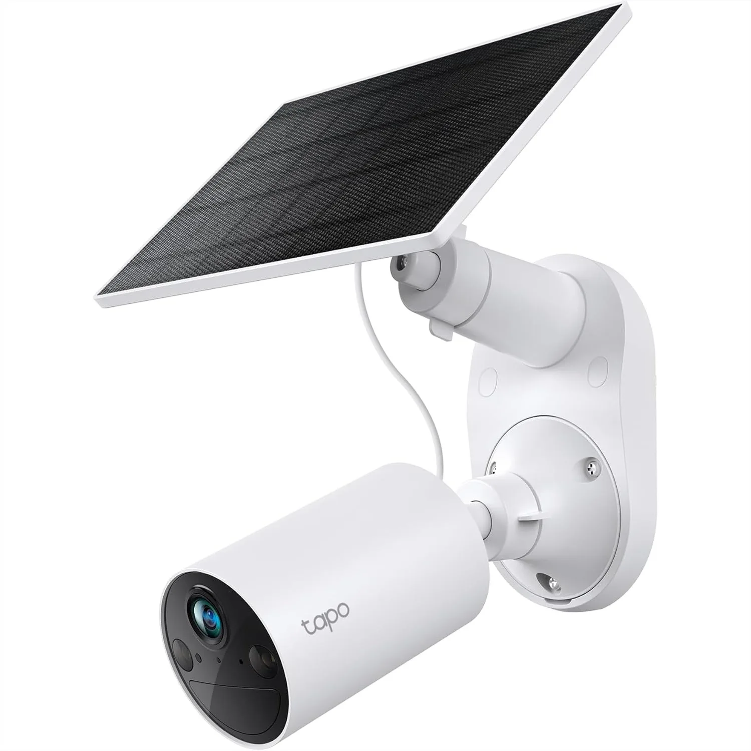 Solar security camera outdoor setup