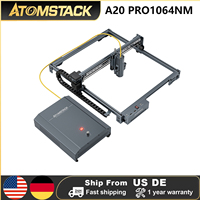 AtomStack A20 Pro 1064nm Infrared Laser 20W Fiber Deep Laser Marking Engraving Machine Metal Cutting Rust Removal 400x400mm