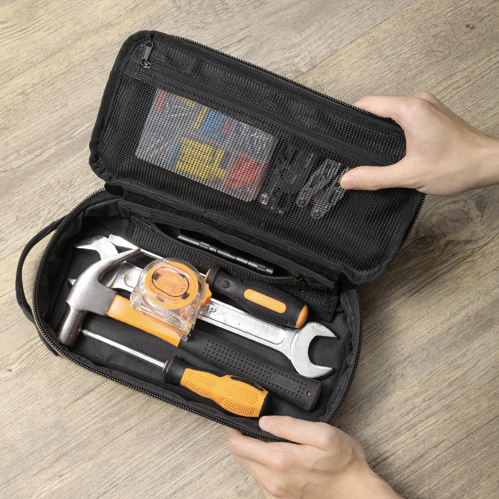 Tactical Utility EDC Pouch Heavy Duty Small Tool Bag Portable Organizer Case with Handle for EDC Motorcycle Road Bike view 5