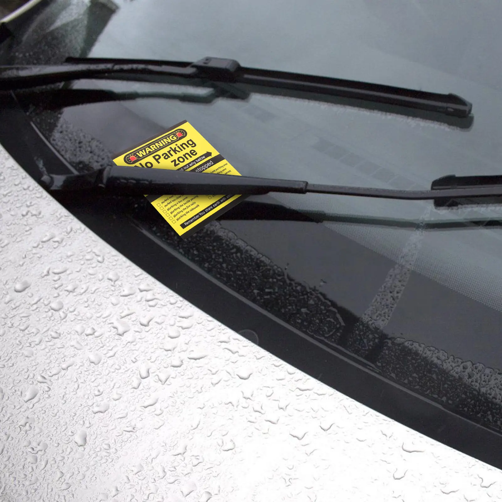 100Pcs Bad Parking Sticker Stickers For Trucks For Commute Violation Cards Humorous Funny Warning Notes Cars Multi
