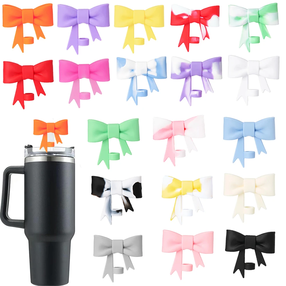 NEW 3D Colorful Butterfly Straw Covers For Water Glass Bottle Drinking Dust Cap Straw Tip Cover Cup Accessories For 10mm