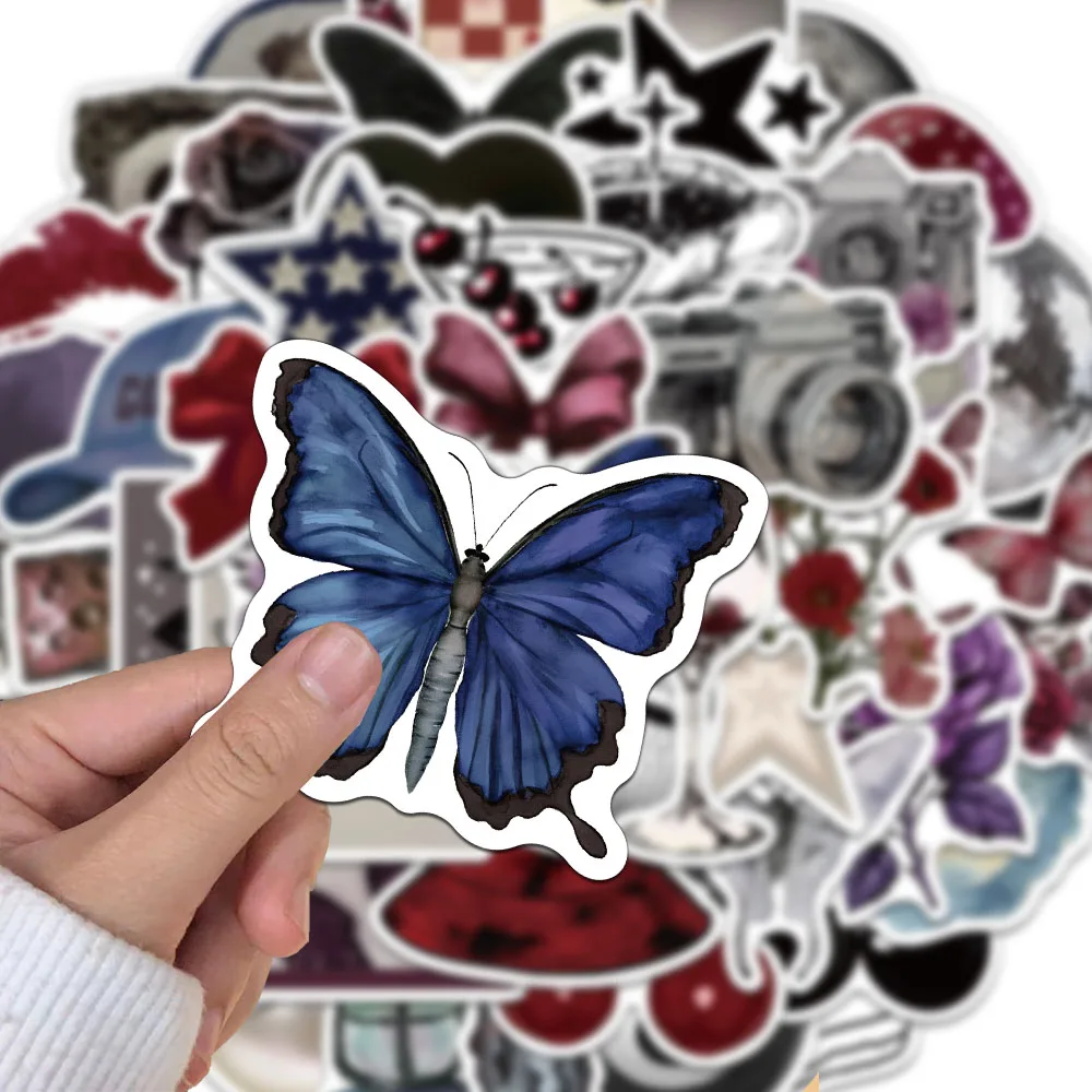 50/100PCS Creative Pinterest Retro Stickers Decorative Phone Cases Notebook Water Cups DIY Personalized Stickers