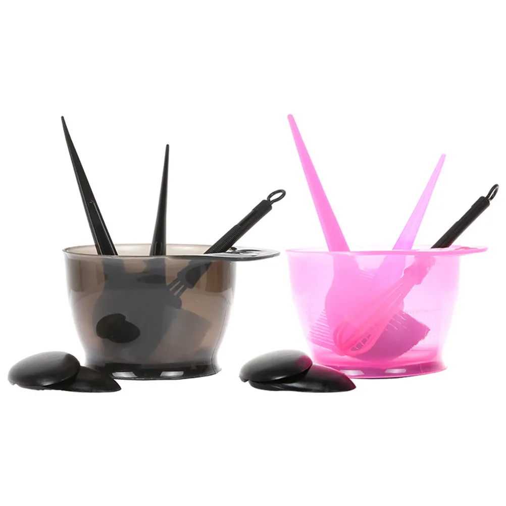 

5Pcs Hair Coloring Tools Set Complete Dye Kit with Perm Mixing Bowl Comb Earmuffs Brush for Salon Home Use Professional Styling