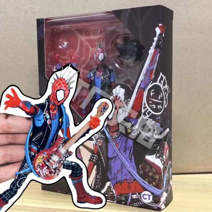 

[IN STOCK!] Ct Toys Figurine Spiderman Spider-Punk Spider-Man Across Figure The Spider-Verse Shf Anime Action Custom Gifts Toy