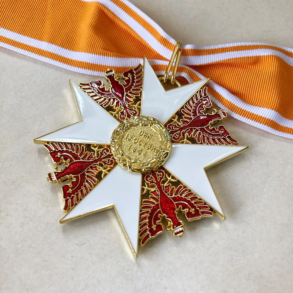 German Emblem Prussian Grand Cross Red Three layer Structure Medal Badge Replica Ribbon Reproduction