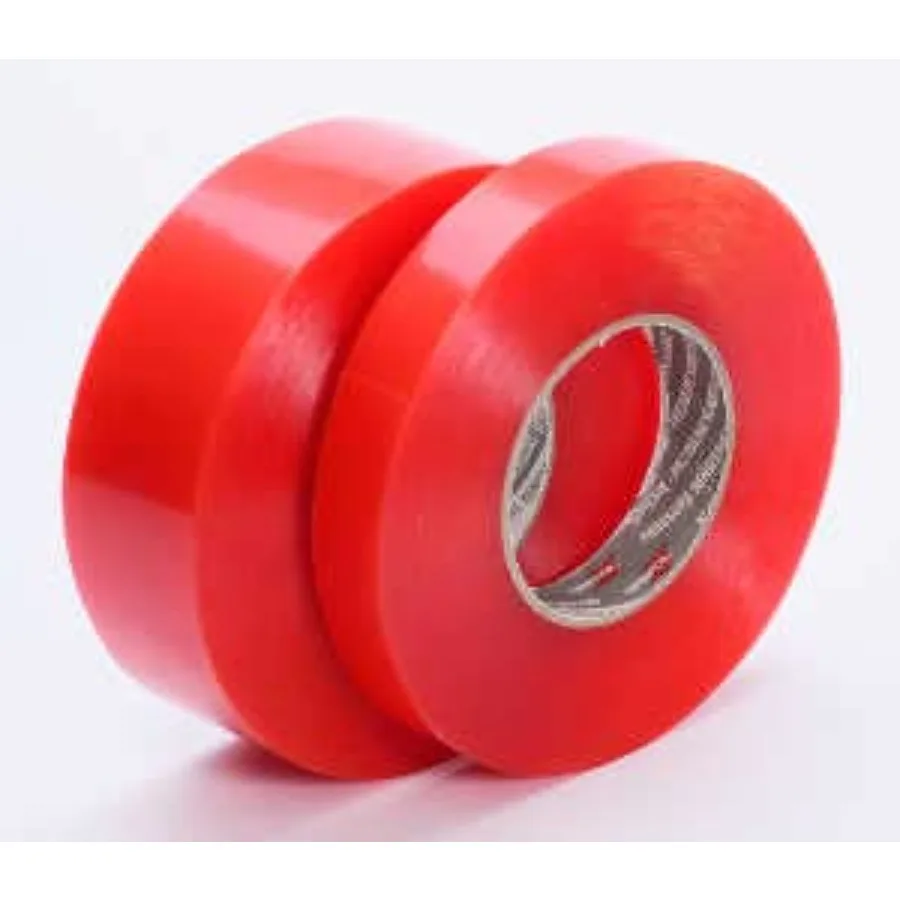 

Двусторонняя красная клейкая лента Kilr Red Thin High Bond, прозрачная акриловая монтажная лента для промышленных вывесок, автомобилей и склеивания пластика