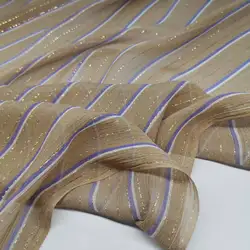 Silk Georgette Fabric Soft Snake Skin 6mm Metallic Jacquard Sexy Wild Dress Scarf Material