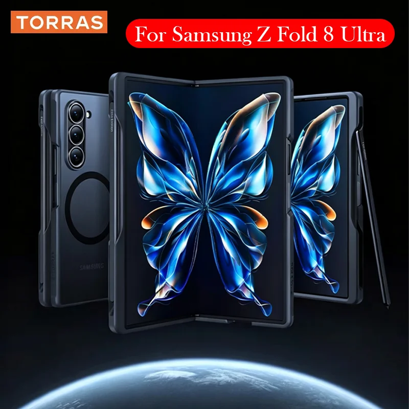 TORRAS Case For Samsung Z Fold 8 ULTRA Wireless Charging Back Cover Case for SAMSUNG Z FOLD 8 Ultra