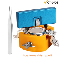 Watch Battery Replacement Tool Kit Watch Wrench Back Remover for Rotate Open Watch Cover Watch Case Opener Holder and Tweezer