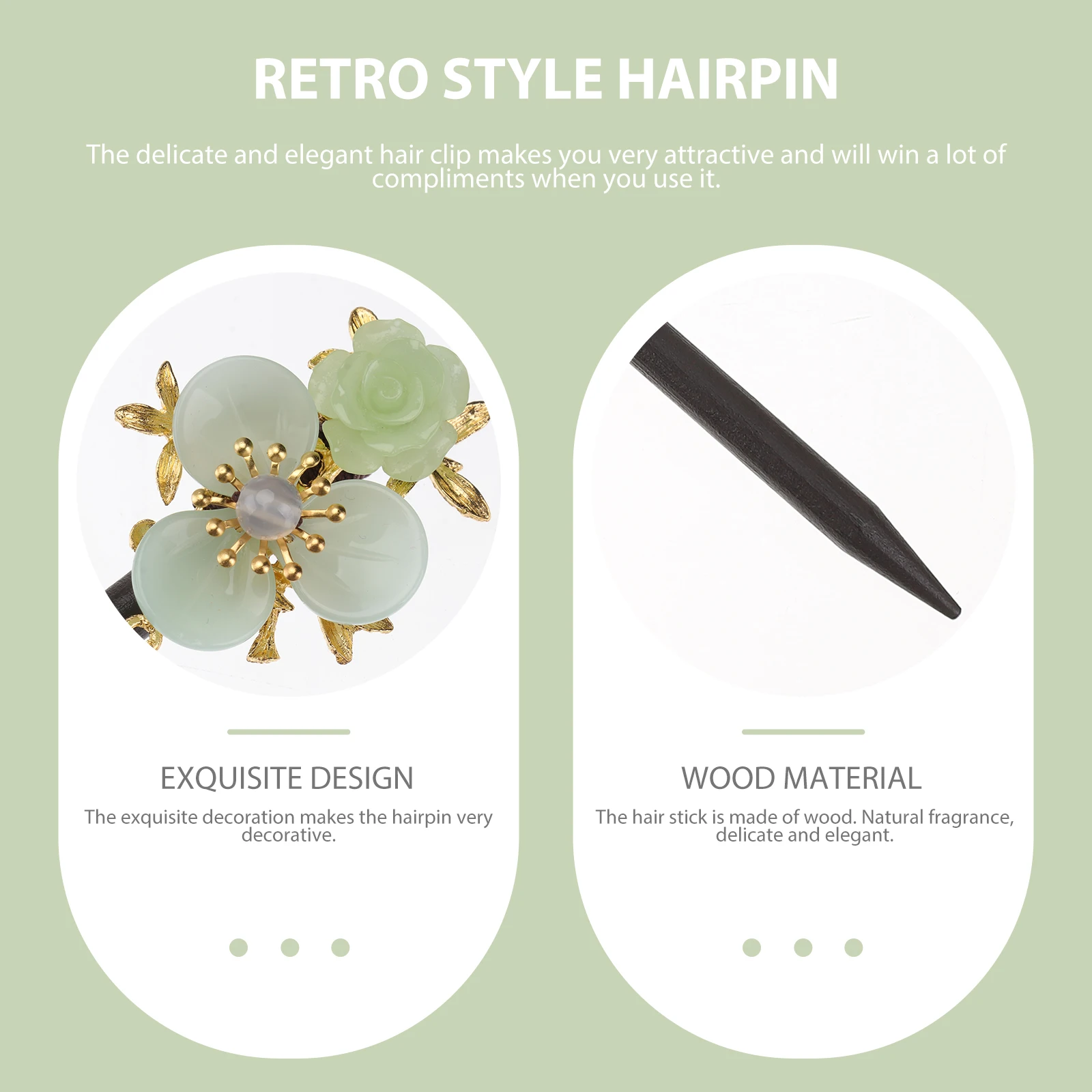 

Hair Barrettes for Women Classic Hairpin Chinese Clip Fork Han Clothing Miss Clips