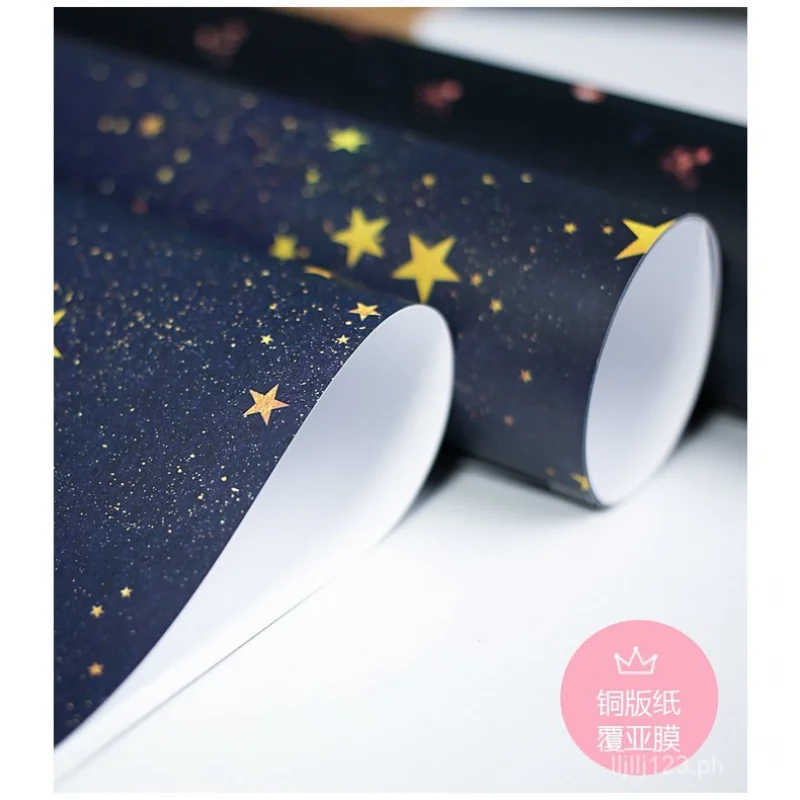 Handmade Birthday Children's Packaging Material Boys Holiday Cartoon Simple Christmas Gift Wrap Paper