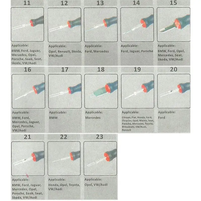 Terminal Extractor Electrical Connector Depinning Tool Heavy Duty Wire Release Supplies Harness Plug Picking Needle Extractor