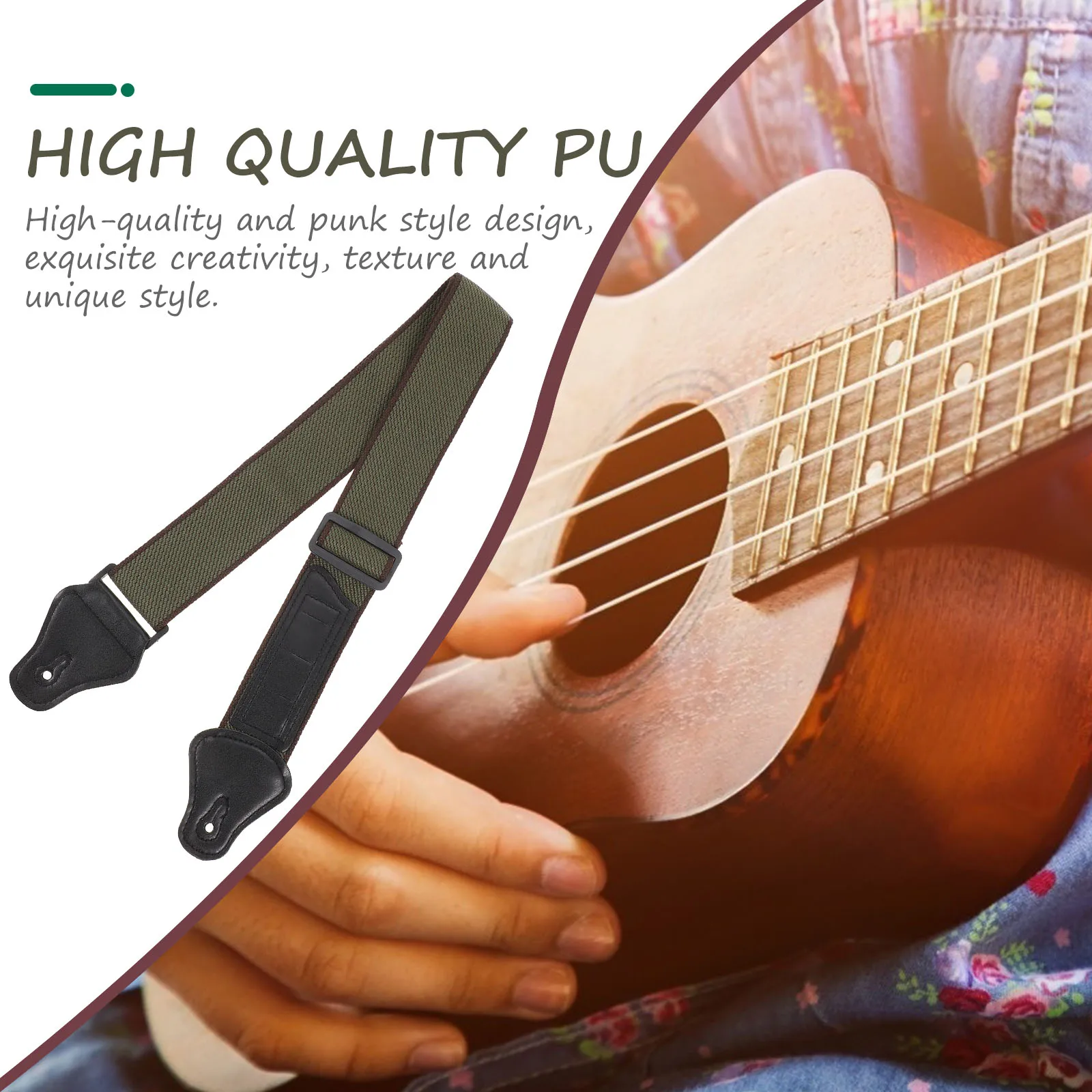 

Guitar Strap Belt for Gift Waist Practical Decorative Replacement Accessory to Weave