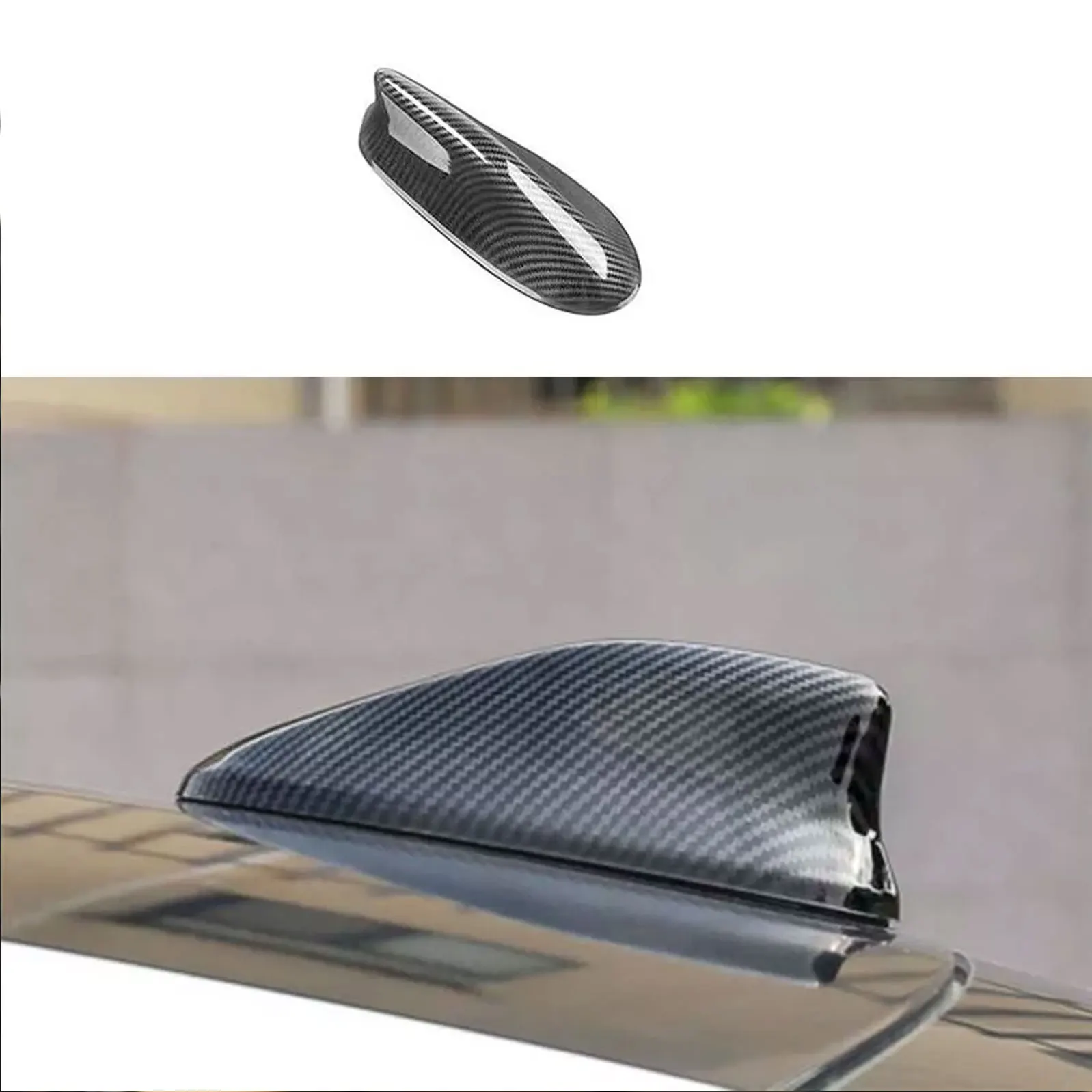 

For 2018 2019 2020 Honda Accord Carbon Fiber Roof Shark Fin Antenna Cover Trim ABS