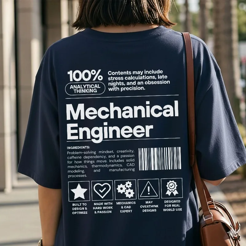 Lustiges Mechaniker-Shirt, Geschenk zur Abschlussfeier der Mechanikschule, personalisiertes Geschenk für Ingenieure – Detail 4