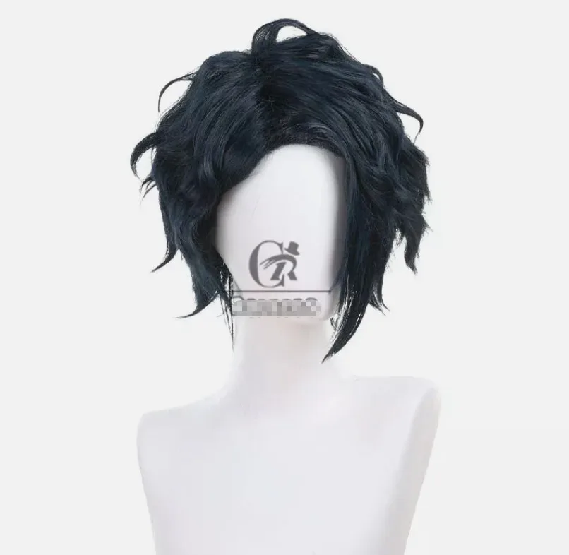 No Longer Allowed in Another World Sensei Cosplay Wigs 35cm Blue Synthetic Hair