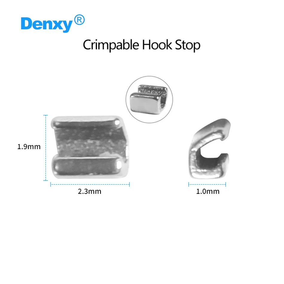 Denxy 50 Stück Zahnmedizinische Quetschbare Haken, Kurz/Mittel/Lang, für Kieferorthopädische Brackets, Zahnspangen, Zahnarztpraxis – Detail 7