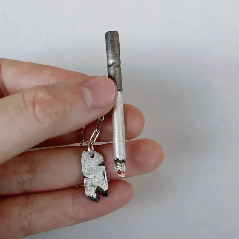 Punk Personalized Charm Pendant Necklace For Men Women Lonely Lgnited Cigarettes Necklace Hip Hop Jewelry Accessories Gifts
