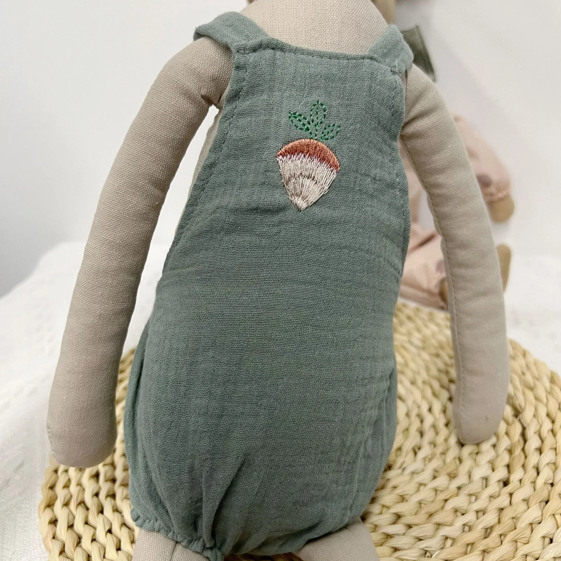 Cotton Mouse in Book Christmas New Year Gift Handmade Cartoon Mice Toy with Gift Box Cotton Sewing Doll