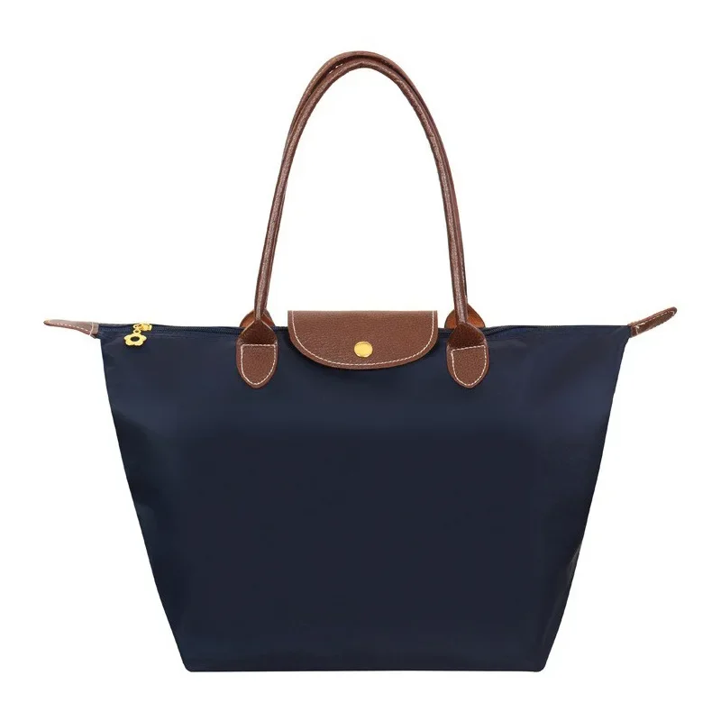 Bolsa de compras deportiva de nailon para Fitness, bolso de un solo hombro, bolsa de almacenamiento impermeable, bolsillo versátil con cierre de cremallera para teléfono móvil