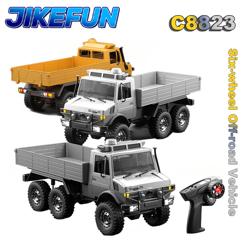 C8823 1/18 RC voiture 6WD tout-terrain télécommande véhicule Transport camion de sauvetage 2.4G haute vitesse escalade chenille modèle jouets pour enfant