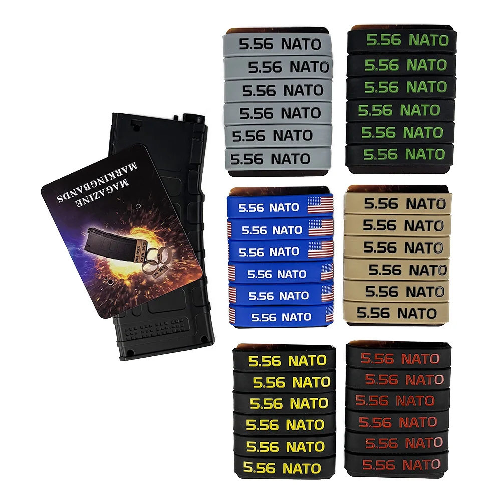 6 Pack Magazine Marking Band for 5.56 Nato Magazine Marking Rubber Band Anti-slip Convenient Identification for Gun Safety image 6