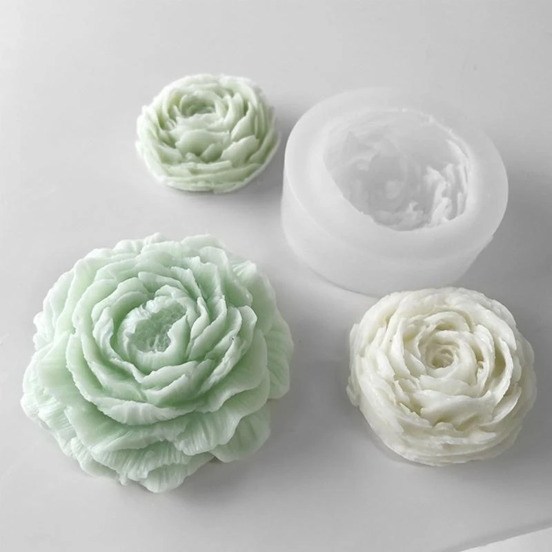 M4YC Peony- Silicone Molds 3D Flower Wedding Party Dinner Making Soap Molds DIY Handwork Aromath Home Decor Mold