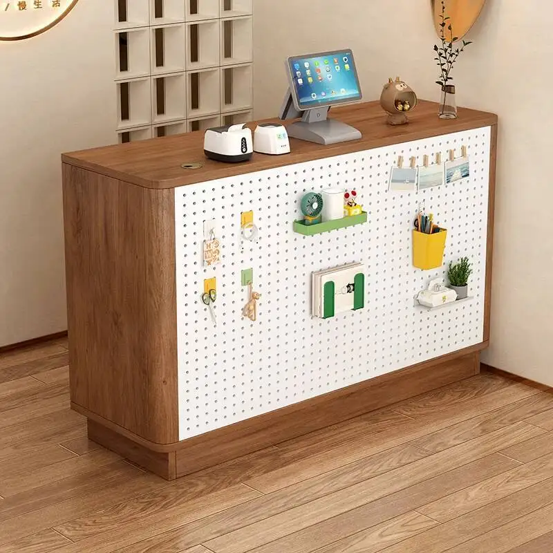 

Light Luxury Reception Desks Customer Receptionist Design Commericial Service Reception Desks Sales Stands Bureau Furniture