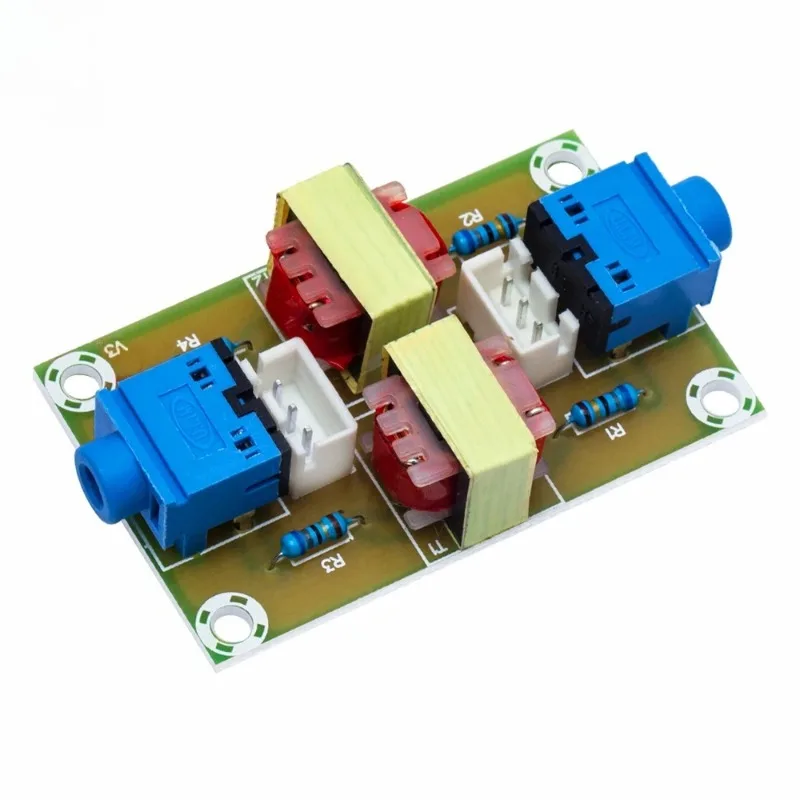 XH-M372 Stereo /Audio Isolator Vehicle Common Ground Suppression Interference Noise Isolation Module Transformer Coupler