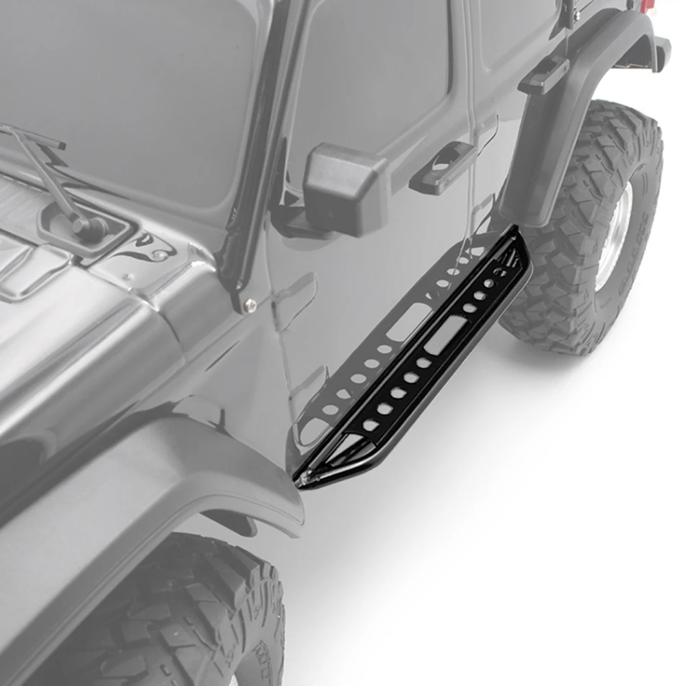 Metal Rock Sliders Side Pedal for 1/10 RC Crawler Axial SCX10 III Gladiator JT JLU Wrangler AXI03007 Upgrade Parts