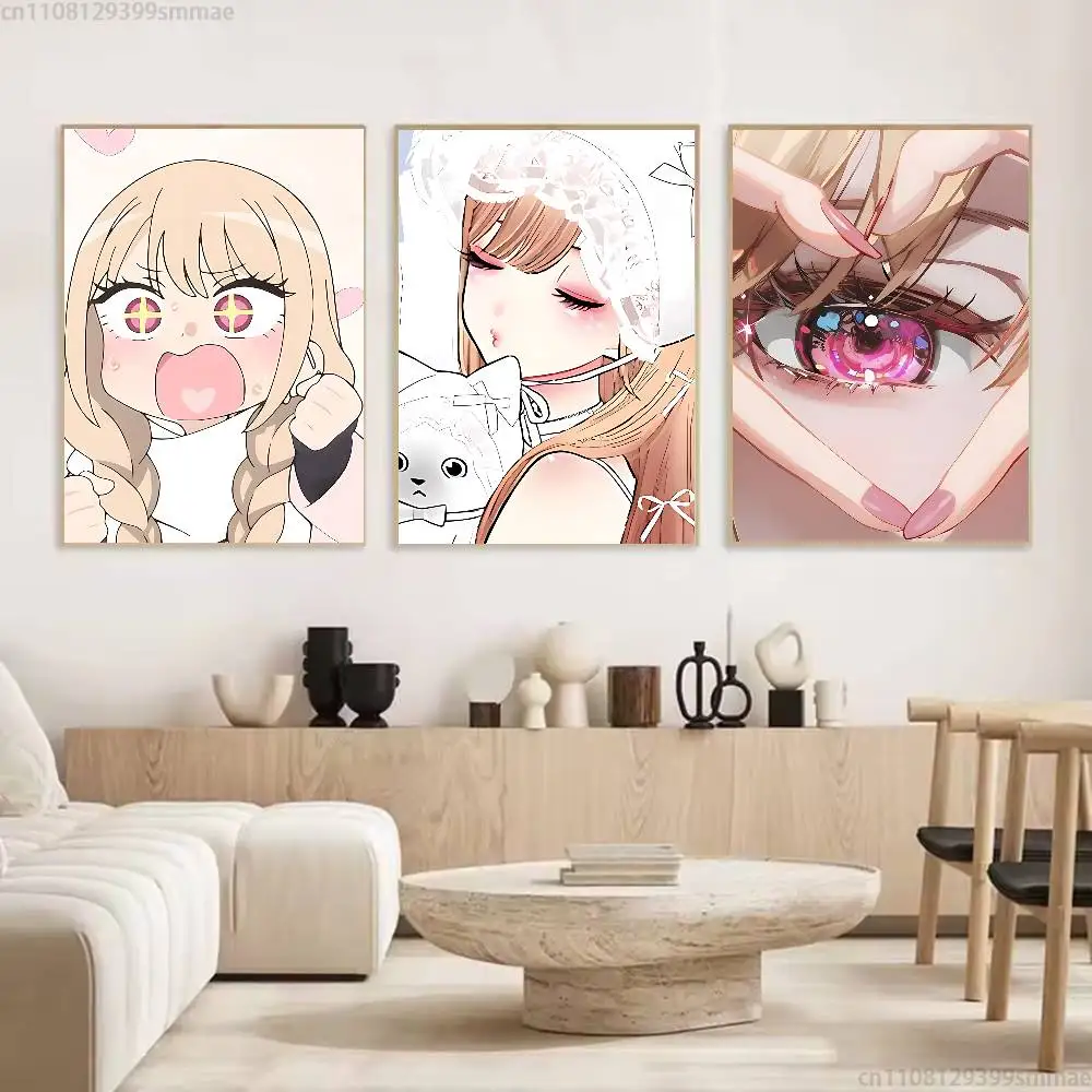 K-Kitagawa Marin new group Poster HD home decor sticky wall waterproof home living room bar aesthetic decor