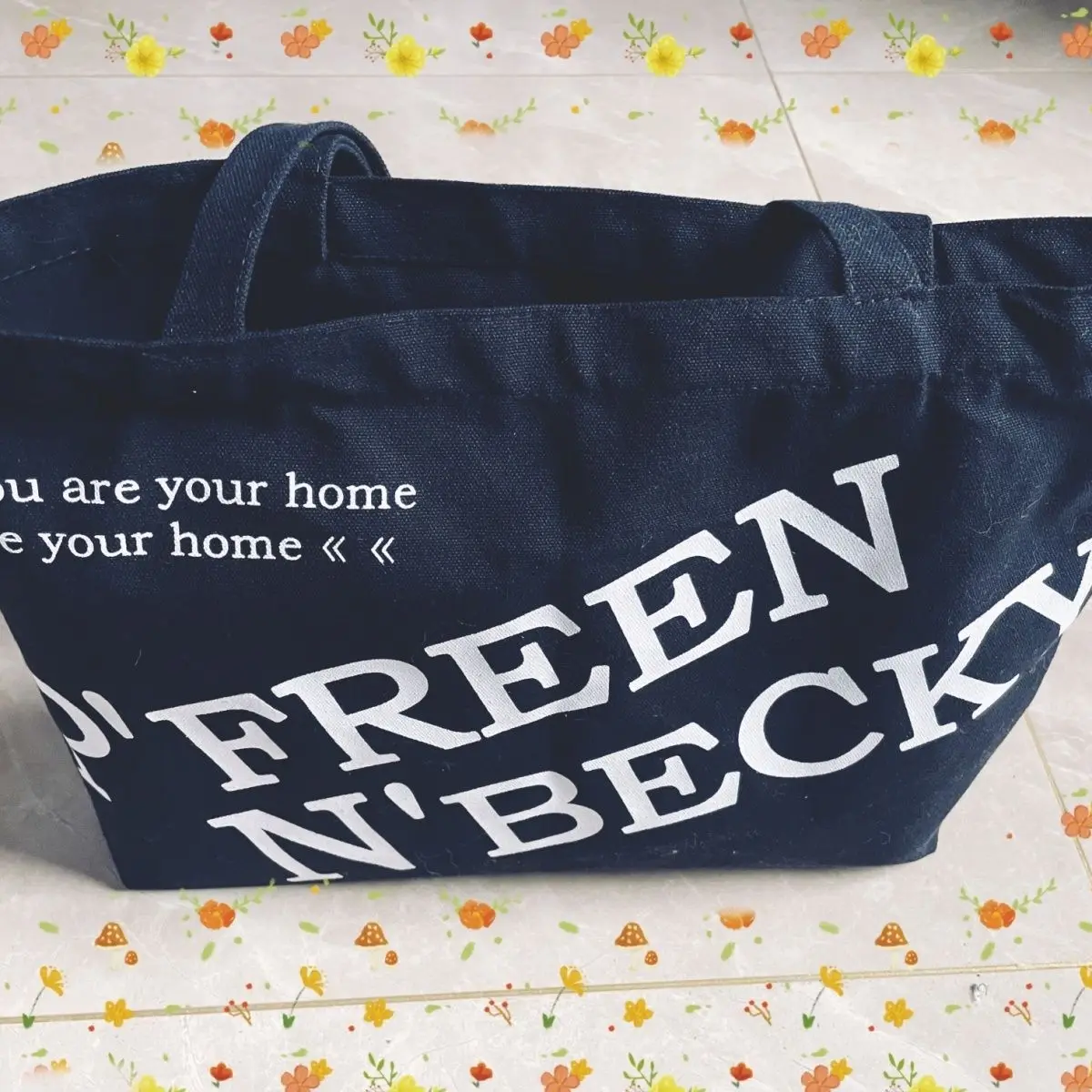 New Thailand Stars Drama GAPtheseries Freen Becky FreenBecky Foldable Shopping Bag Handbag Printed Shoulder Bags