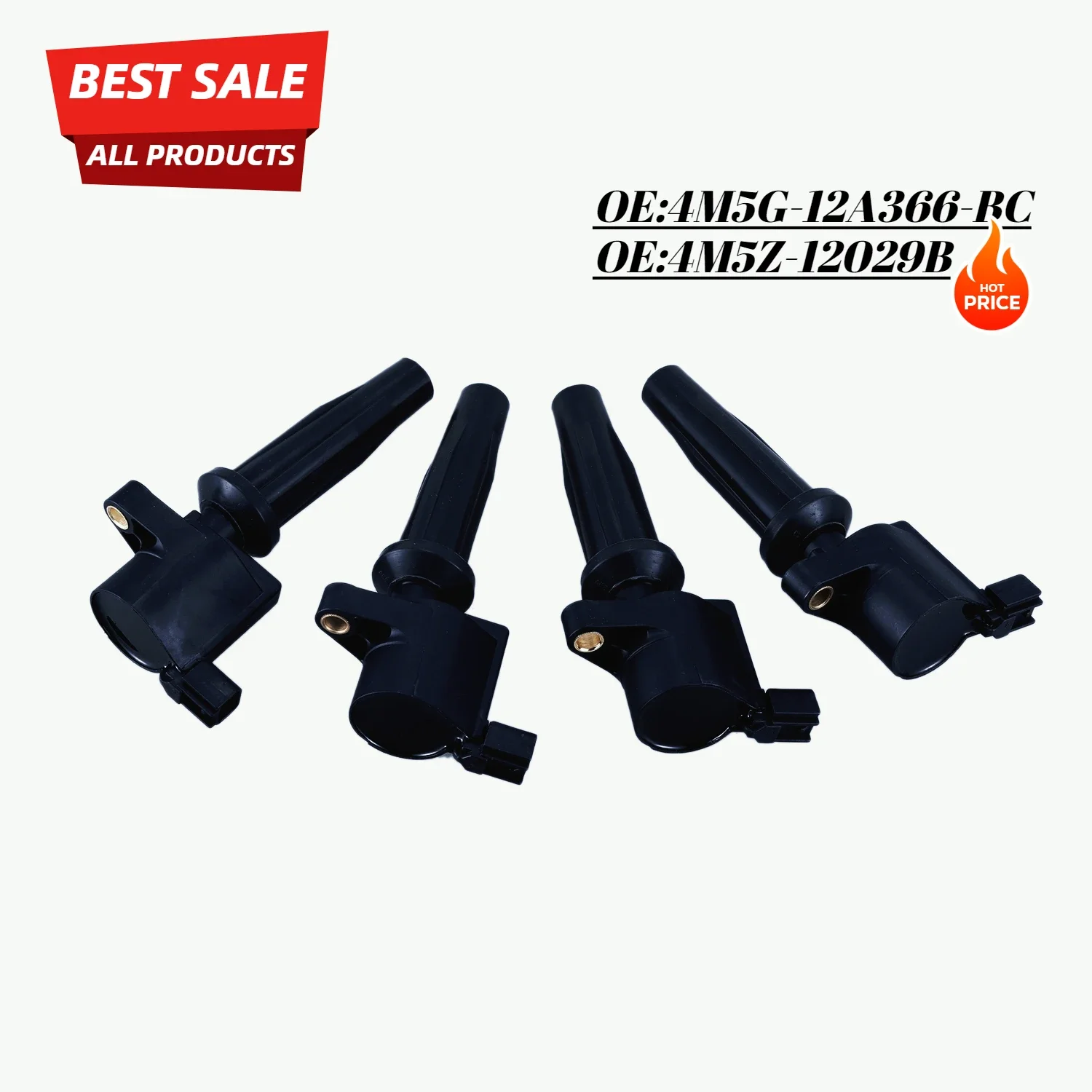 4Pack Ignition Coil for ford Escape Focus Mazda 2.0L 2.3L DOHC DG541 FD505 DG507 4M5G-12A366-BC