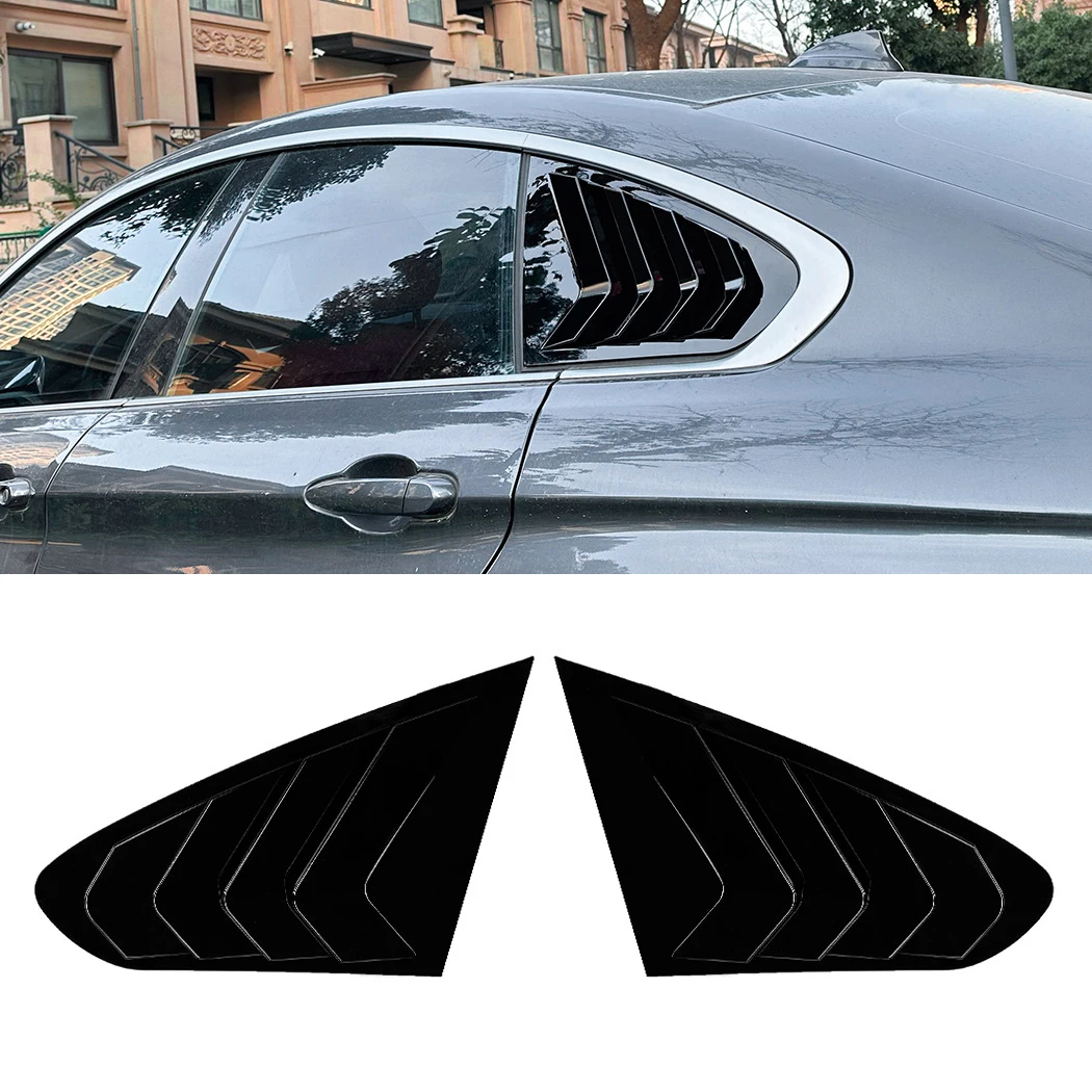 

Rear Triangle Window Shutters Triangle Sunshade Modified Patch Shark Gill For BMW 4 Series F36 2014-2020